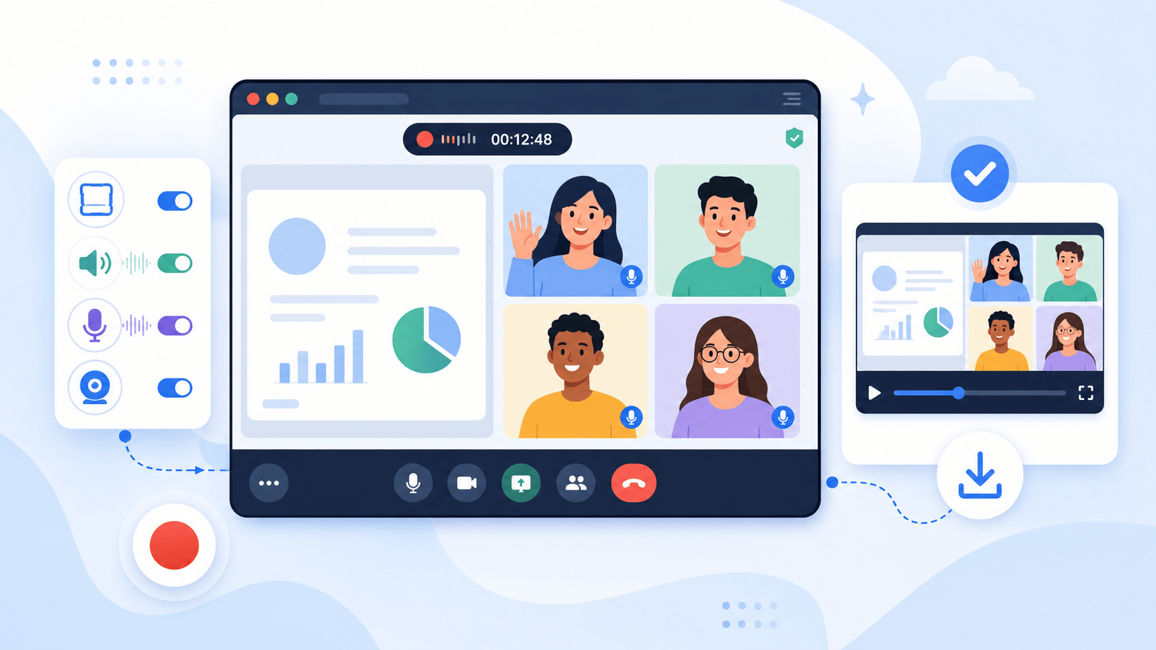 Google Meetを録画