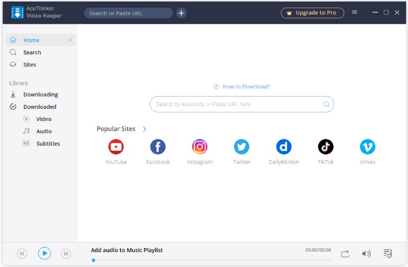 main interface