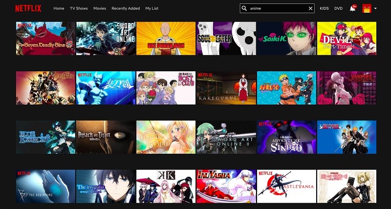 anime sites like kissanime netflix