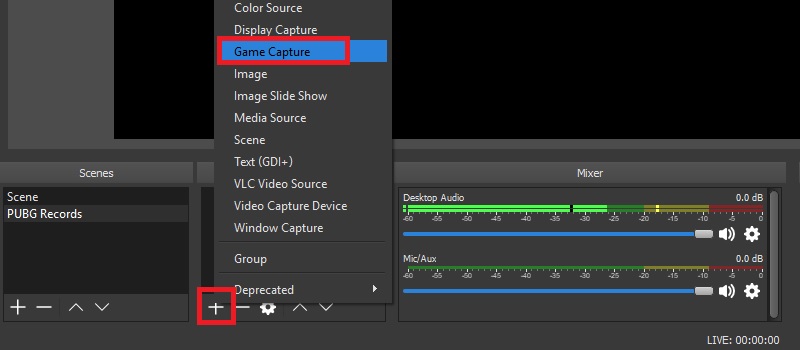 obs step3 selectsource