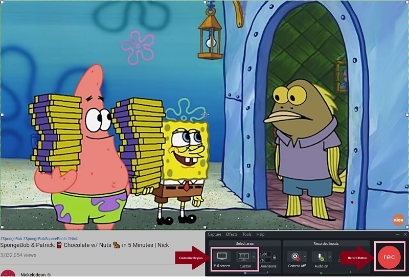 record 4k camtasia step2