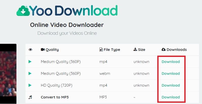html5 video download yoodownload step2