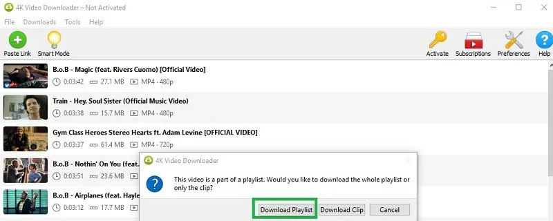 download youtube playlist 4k video downloader