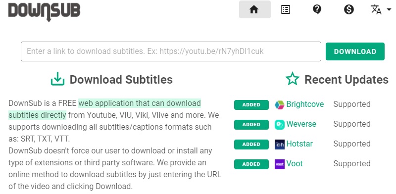 downsub download subtitle
