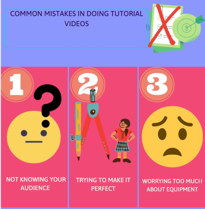 make tutorial videos mistakes