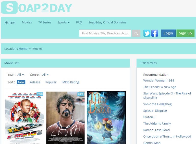 free movie streaming sites no sign up soap2day