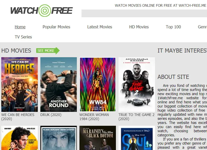 free movie streaming sites no sign up watchfree