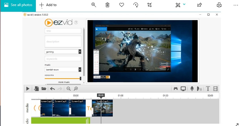 screen recorder no time limit ezvid