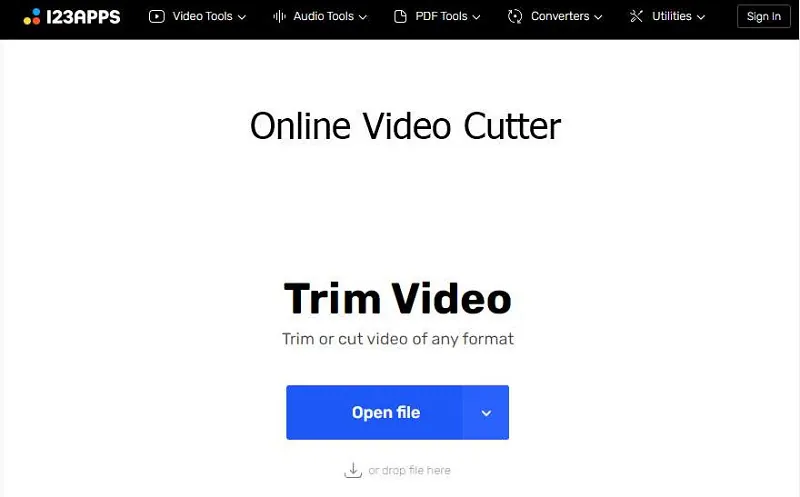 crop video without watermark using online video cutter