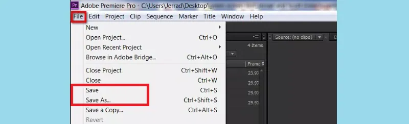 enable reverse speed option using adobe premiere