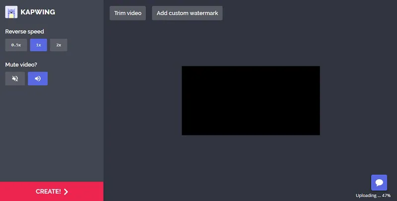create video using kapwing