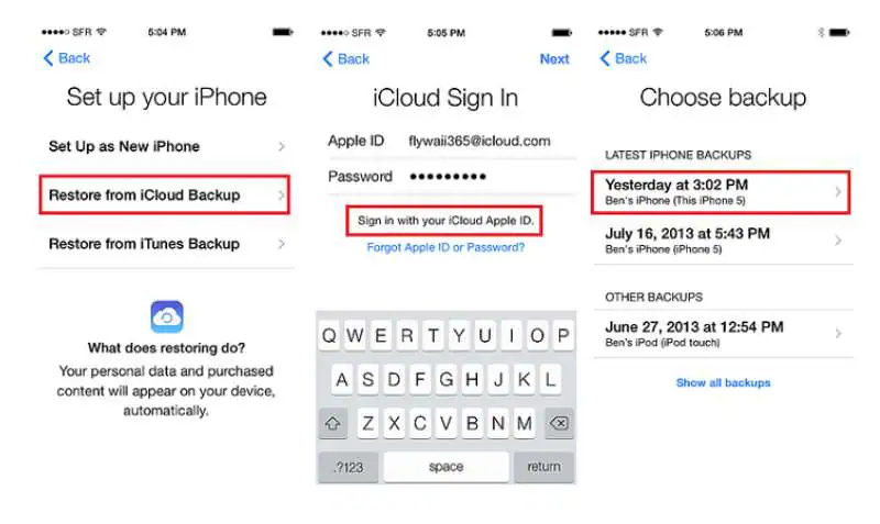 retrieve deleted call log on iphone from icloud backup