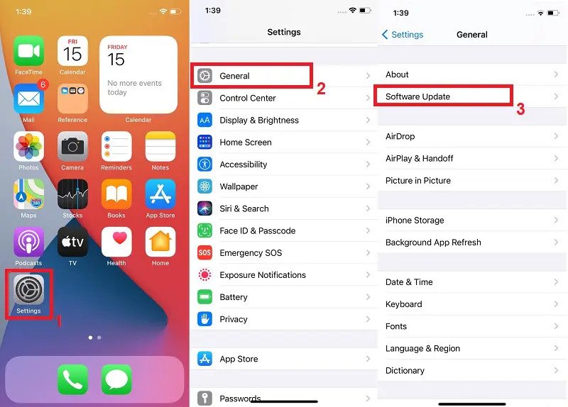 fix iphone stuck on update by checking wifi connection