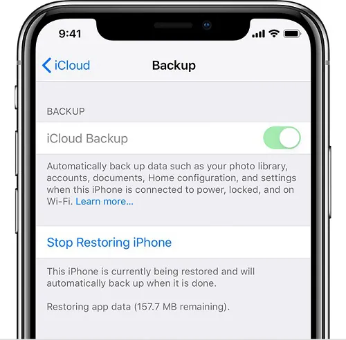 recover deleted text messages by clicking on the backup