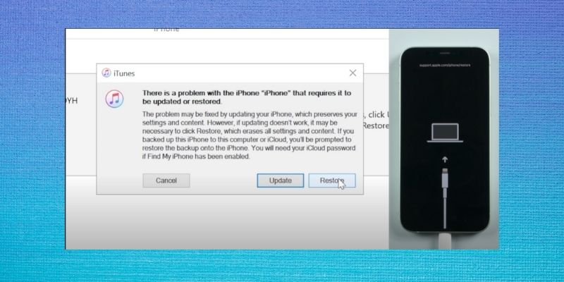 restore all the backup data on the device