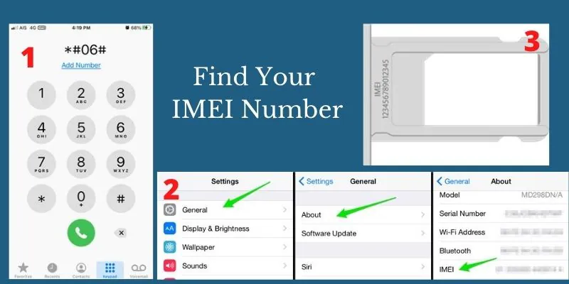 ways to find your imei number