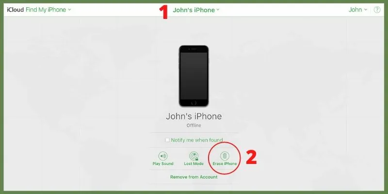 factory reset iphone with icloud