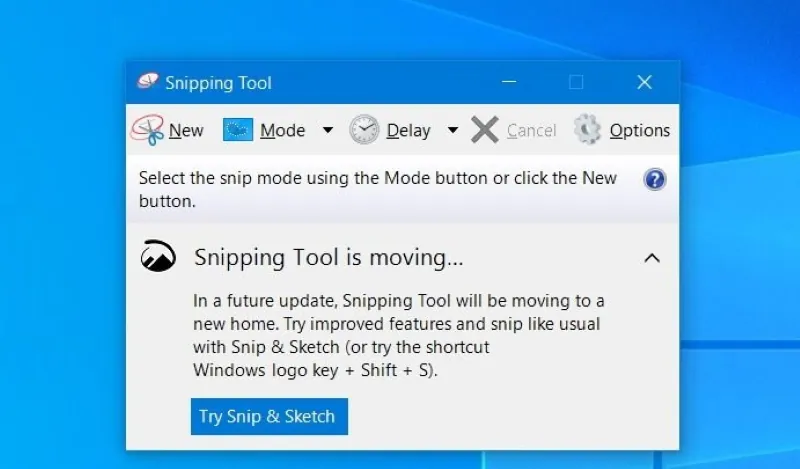 use snipping tool