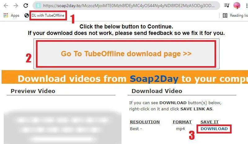 soap2day downloader tubeoffline step2