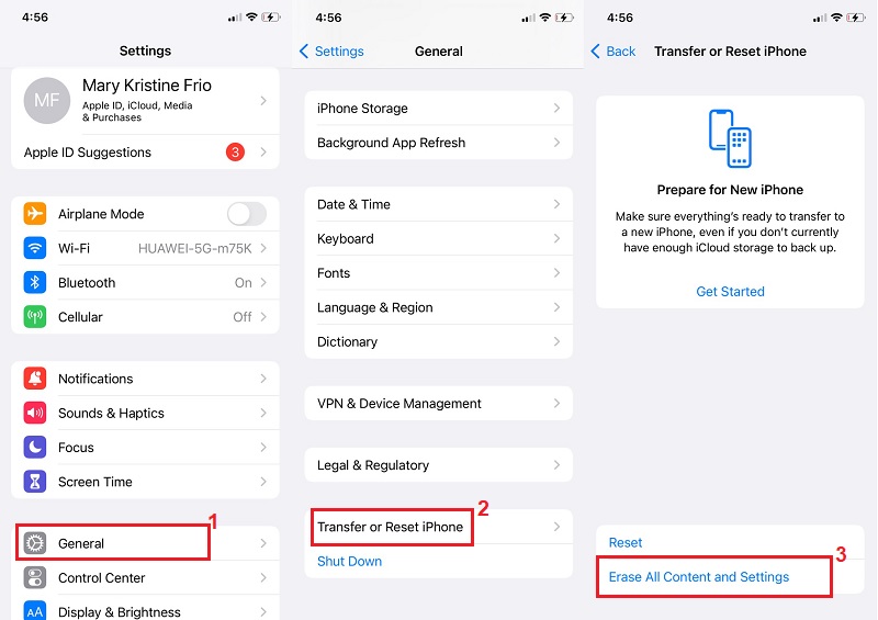 access icloud backup by restoring your ios device