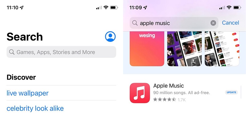 install updates for apple music