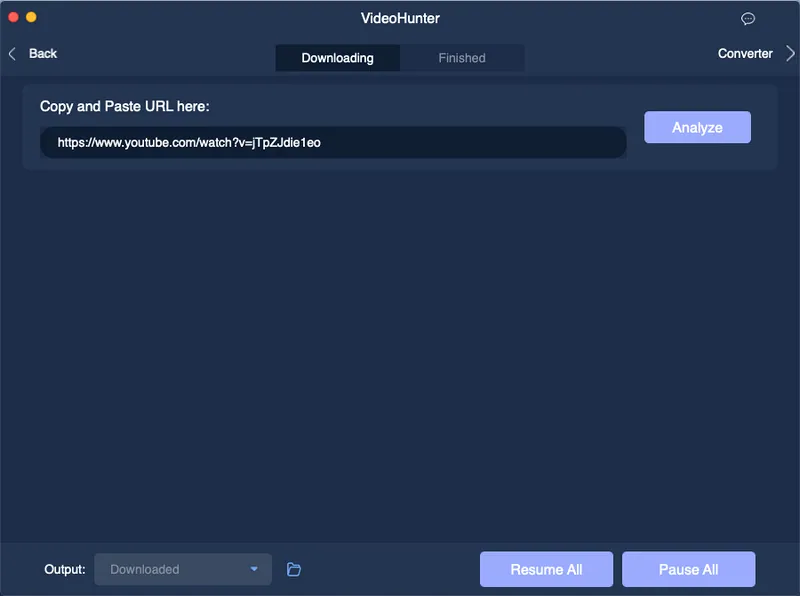 download music from youtube to pc using videohunter 