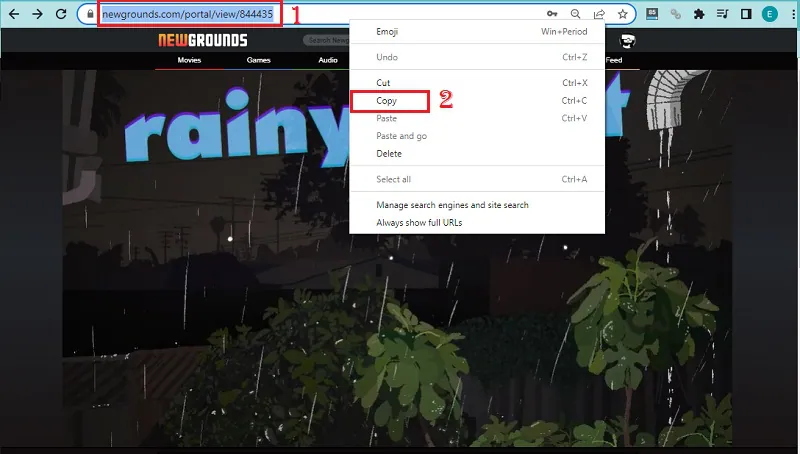 download newgrounds video using downloader tube