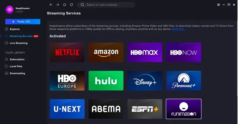 download video from tubitv with keepstreams