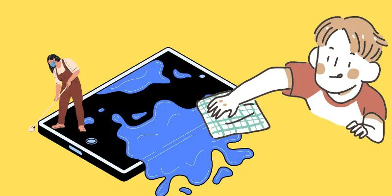 manually dry the device