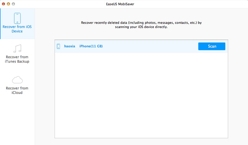 easeus mobisaver as iphone photo recovery software