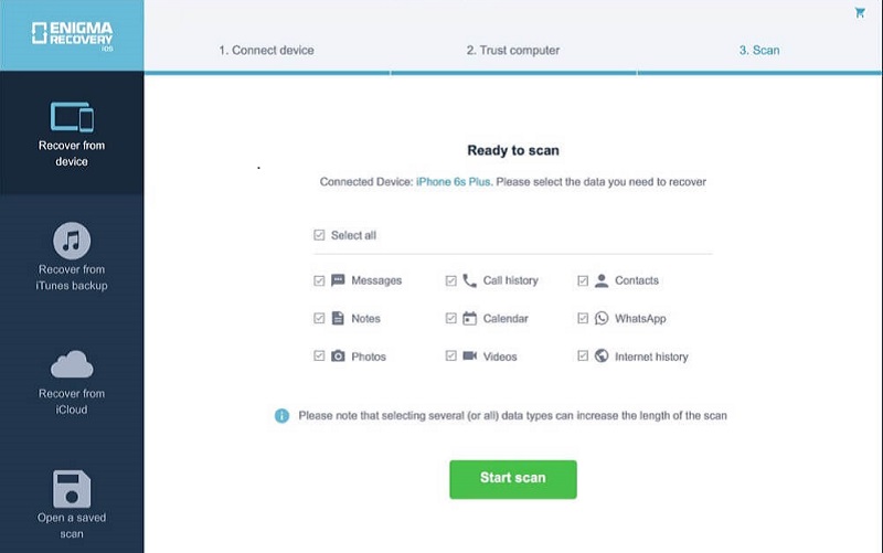 enigma recovery as iphone photo recovery software