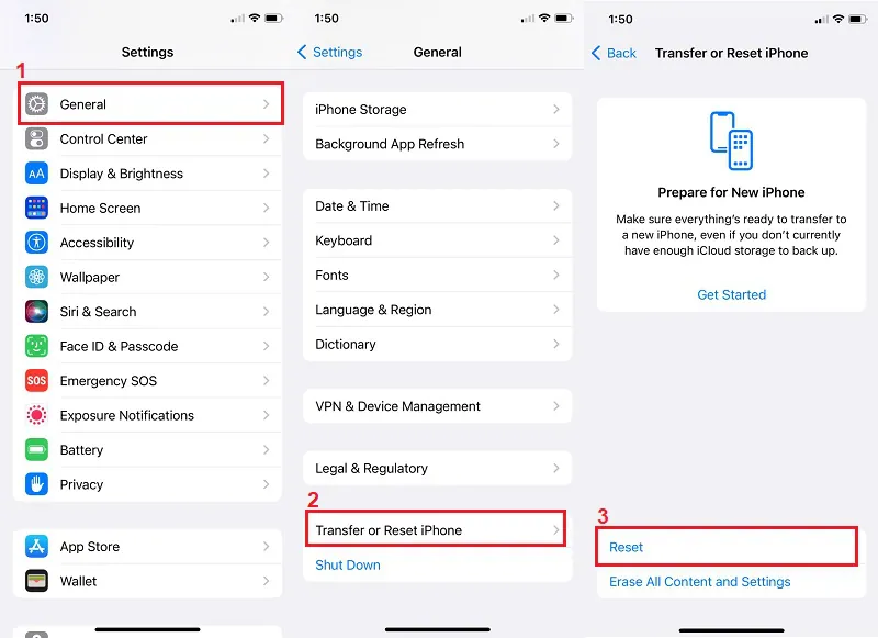 check and reset your network settings