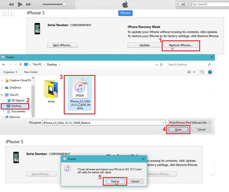 try restoring and unlocking iphone with unresponsive screen via itunes