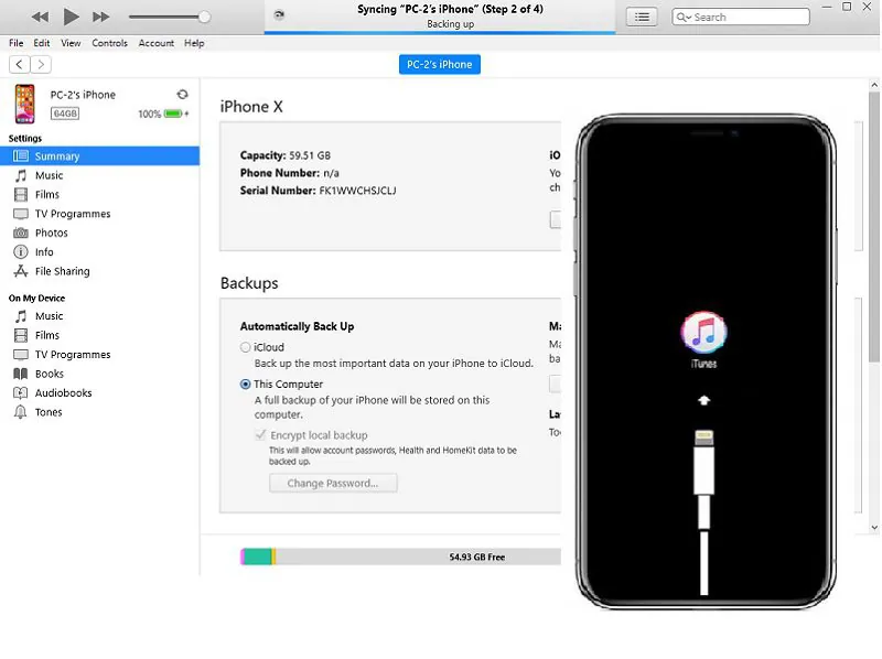 fix vertical lines on iphone screen with dfu restore
