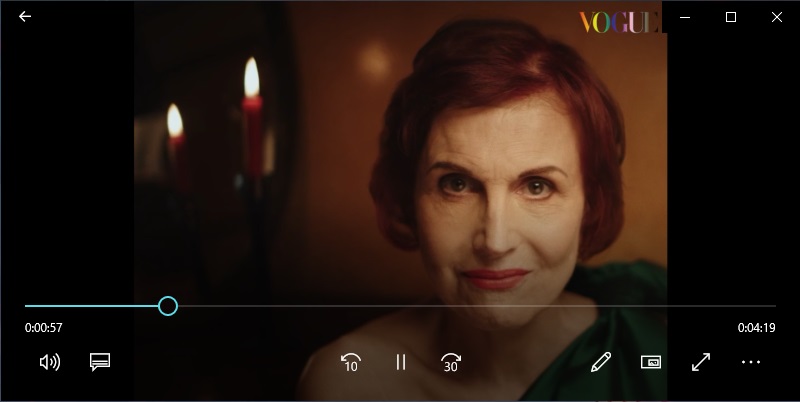 play the downloaded video