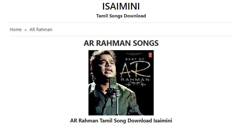 isaimini as sites to download tamil songs