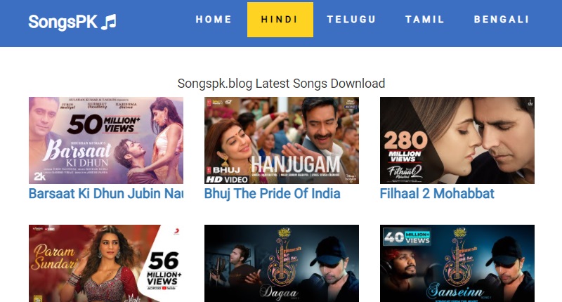 songspk3 as sites to download tamil songs