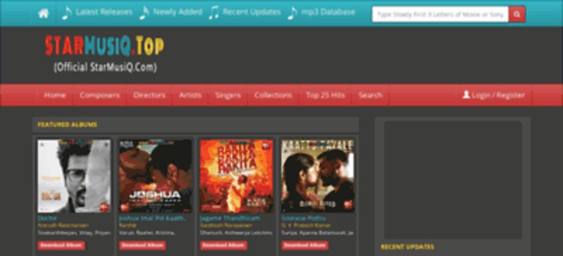 starmusiq as sites to download tamil songs