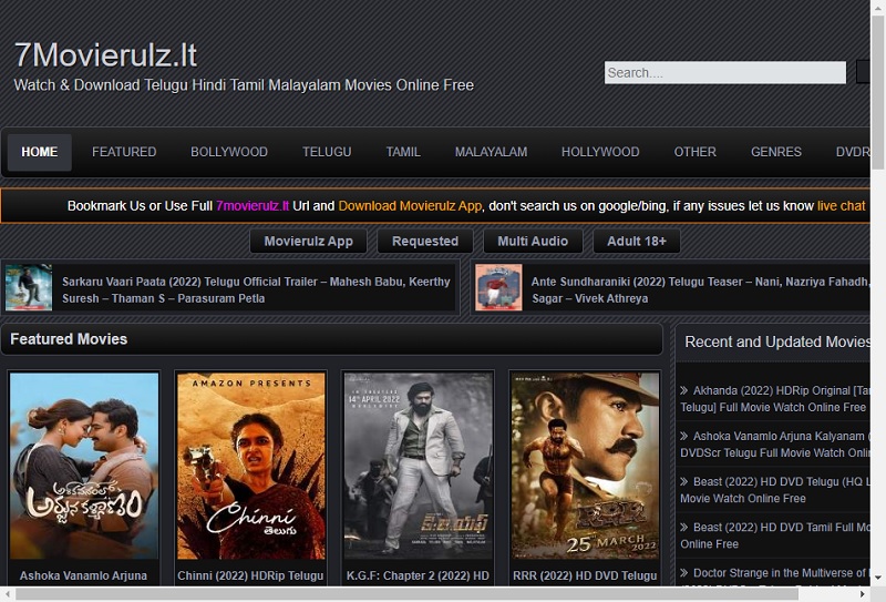 watch telugu movies online with movierulz