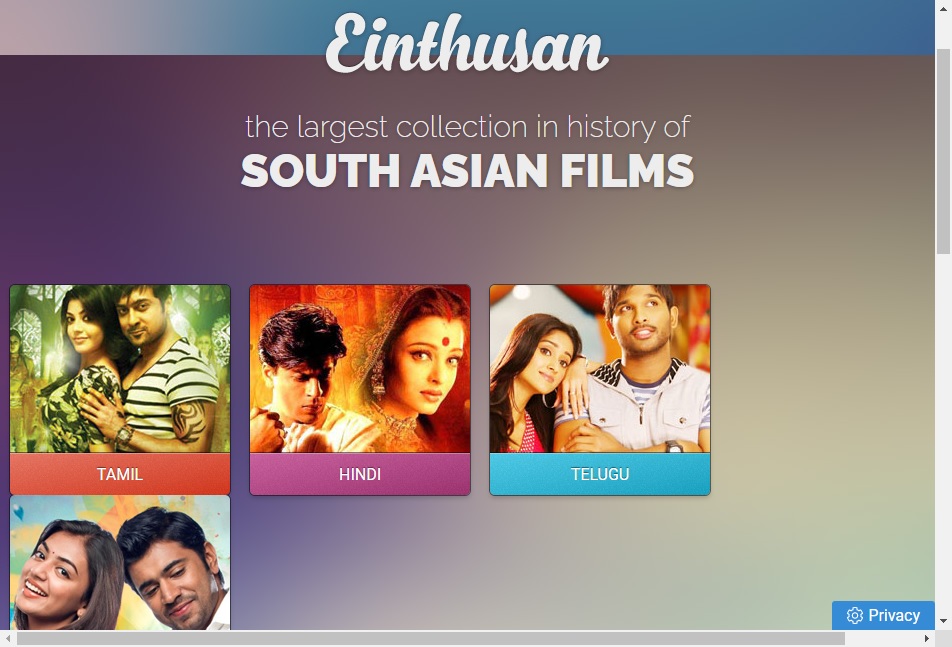 watch telugu movies online with einthusan tv