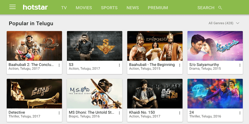 watch telugu movies online with hotstar