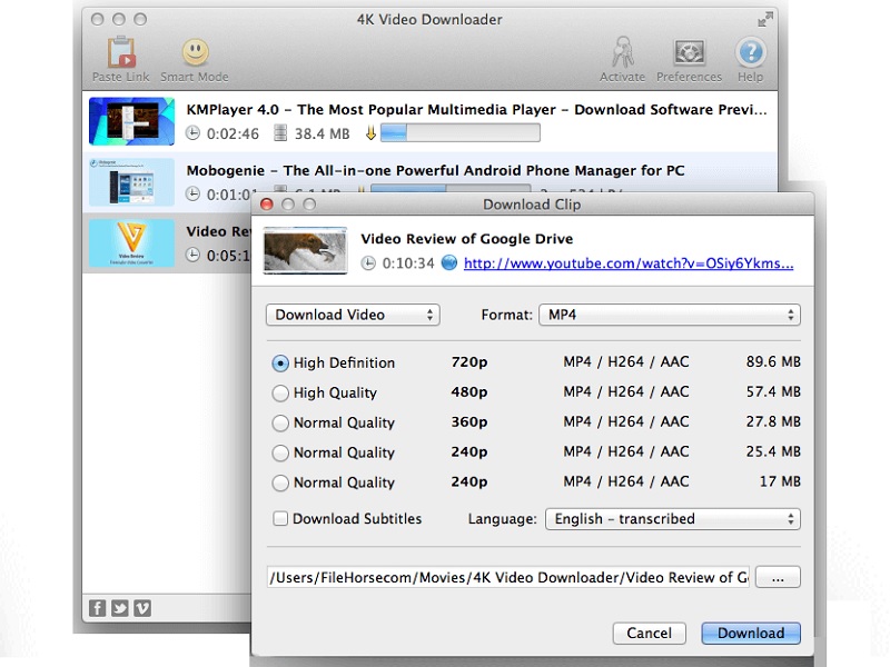4k video downloader as youtube to mp4 converter