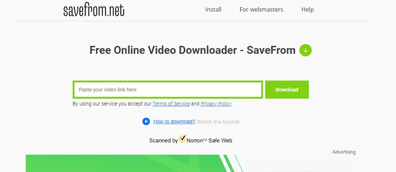 savefromnet interface