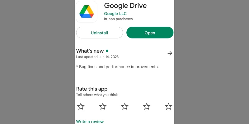 install and open the google drive app on your mobile device