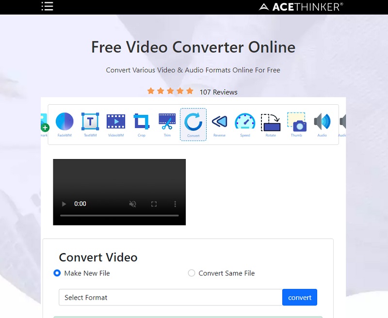 upload the video