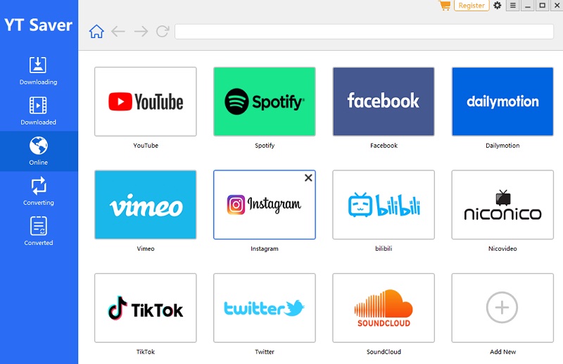 yt saver main interface