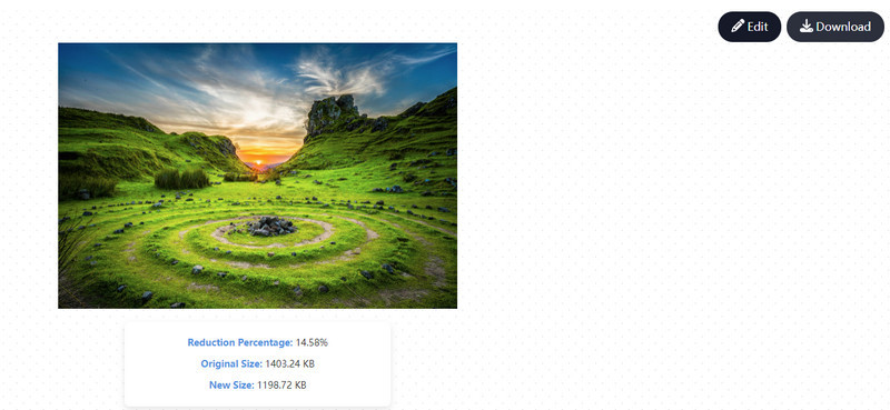 リサイズ済み画像をダウンロード