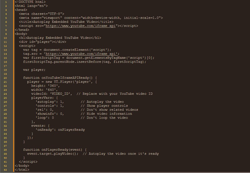 iframe api