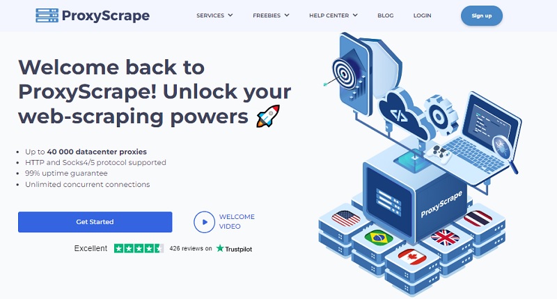 best unblocked youtube sites proxyscrape interface