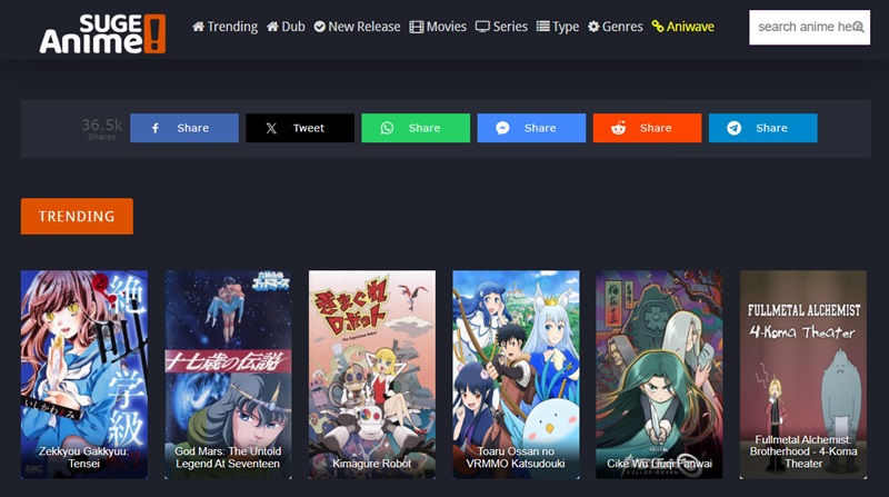 anime suge